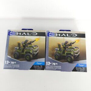 2 MEGA Halo Fleetcom Mongoose Building Set 79 Pieces HNC55 - NEW SEALED
